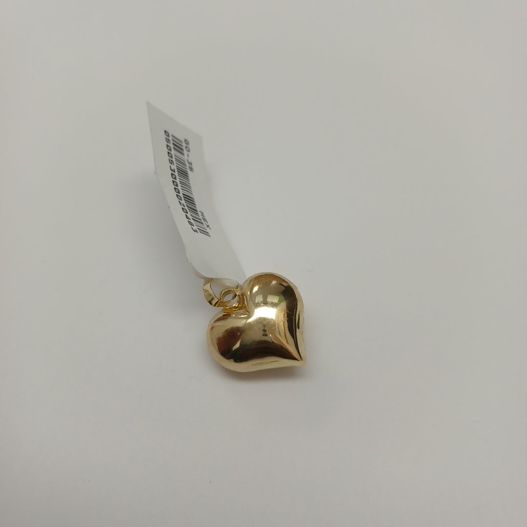 DIJE TEJIDO CORAZON LISO 14K 1.2 GR (NUEVO)