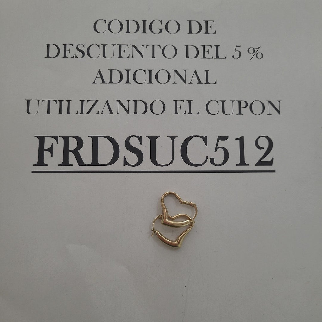 ARETES PAR ORO 10 K 3 GRMS (SEMINUEVO)