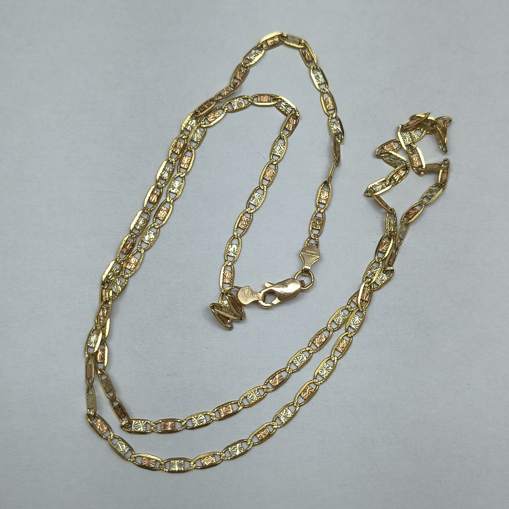 CADENA ORO COMBINADO 8 K 6.9 GRMS (SEMINUEVO)