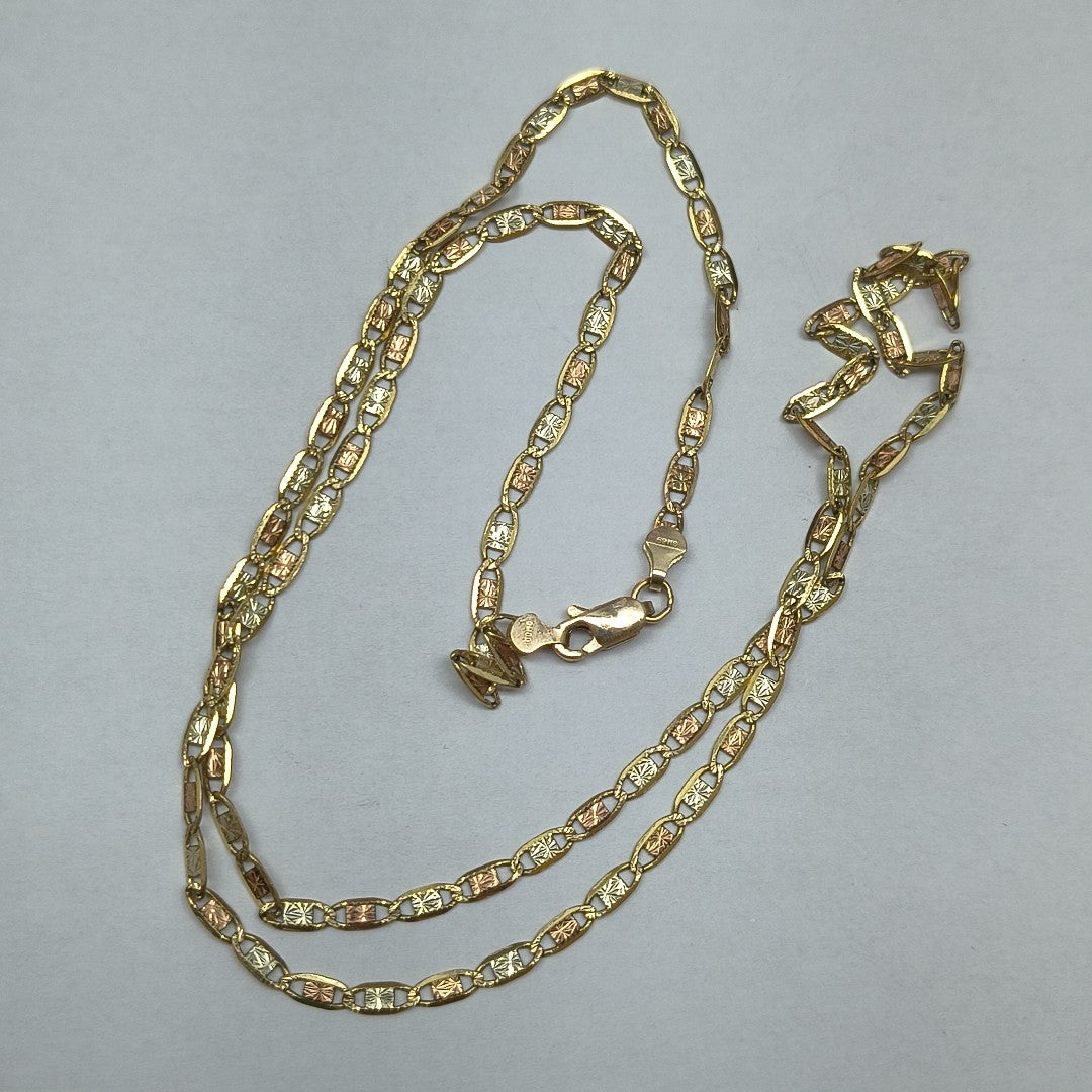 CADENA ORO COMBINADO 8 K 6.9 GRMS (SEMINUEVO)