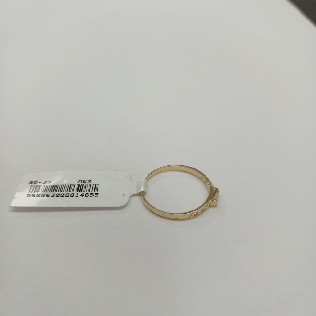 ANILLOS C CIRCONIAS 14K TALLA 8 1 GR (NUEVO)