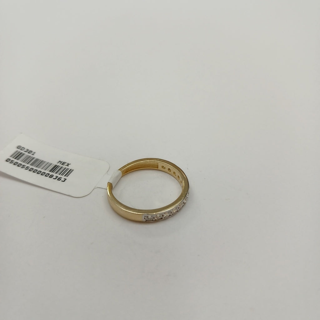 ANILLO ANILLITO C CIRCONIAS 14K 7 TALLA 2.1 GR (NUEVO)
