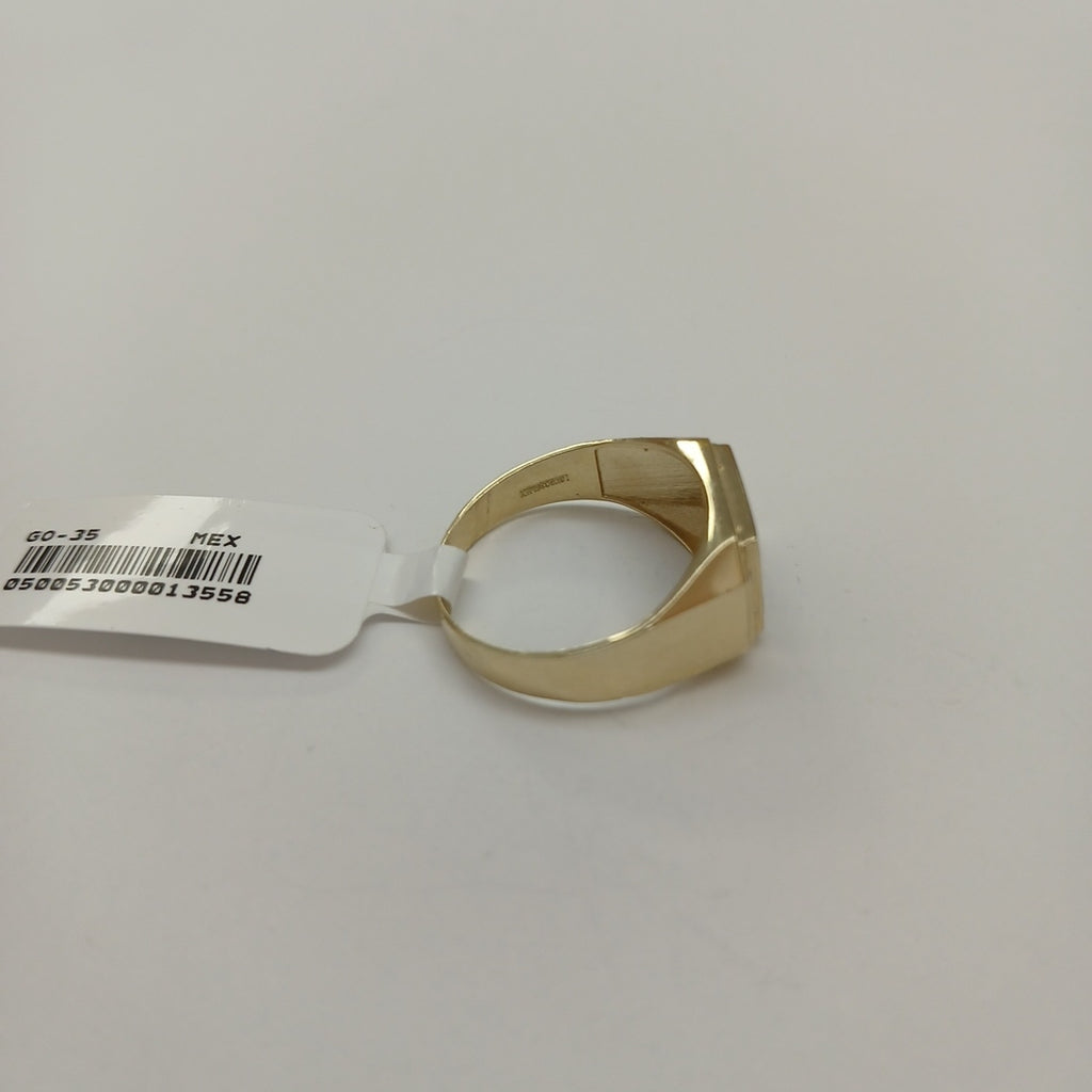 ANILLOS CON ONIX Y CIRCONIAS 10K TALLA 10 3.7 GR (NUEVO)