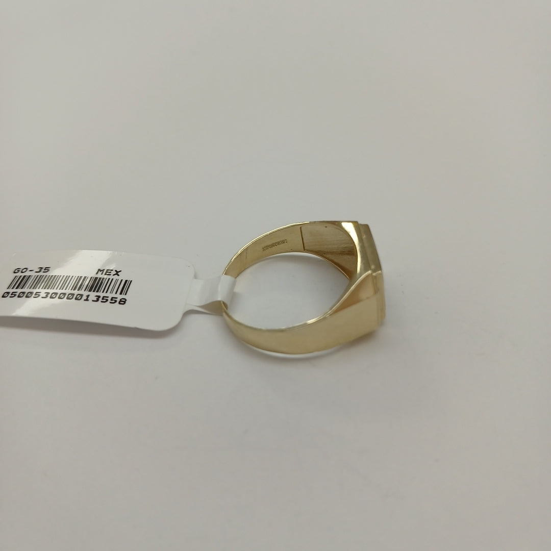 ANILLOS CON ONIX Y CIRCONIAS 10K TALLA 10 3.7 GR (NUEVO)
