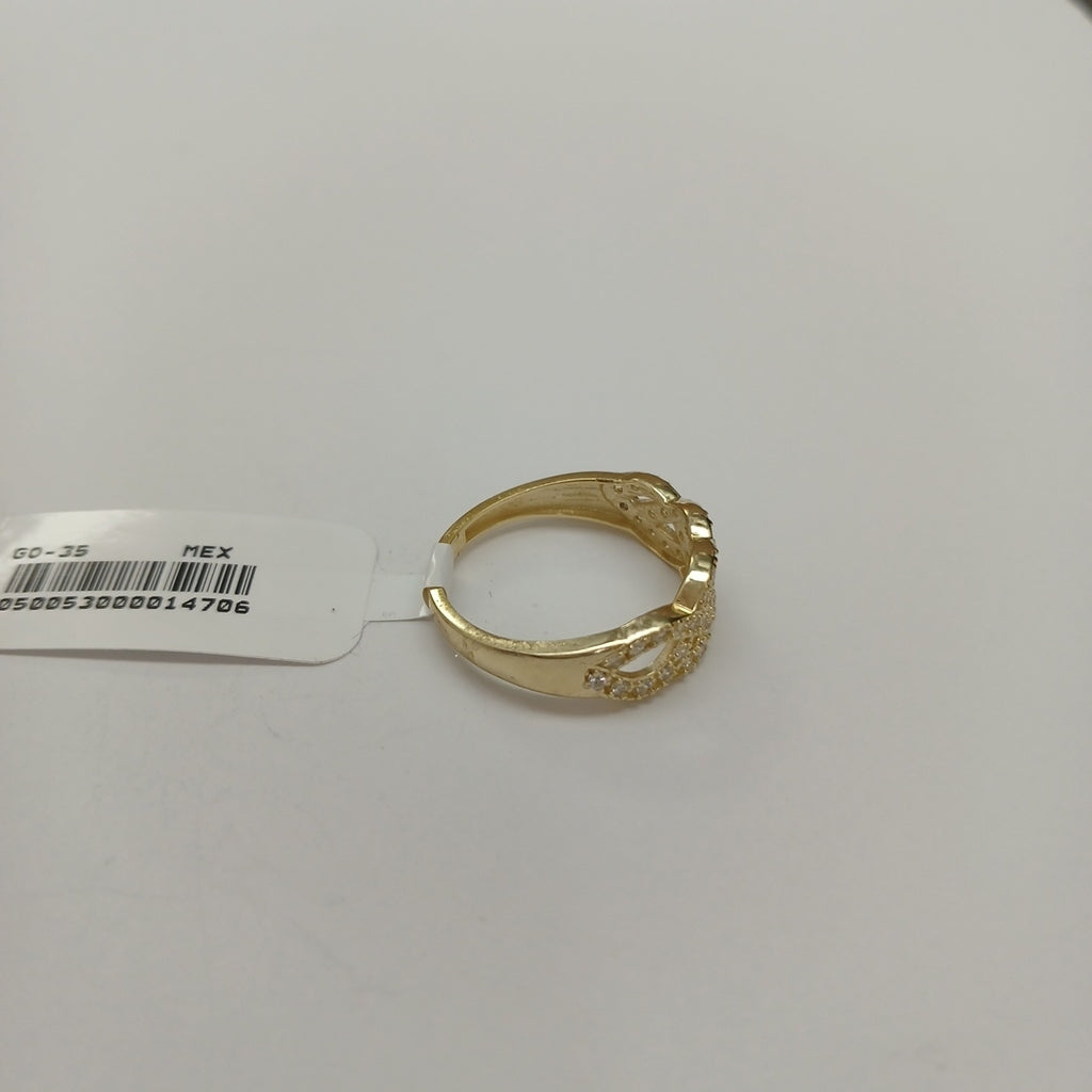 ANILLOS C CIRCONIAS 14K TALLA 8 2.6 GR (NUEVO)
