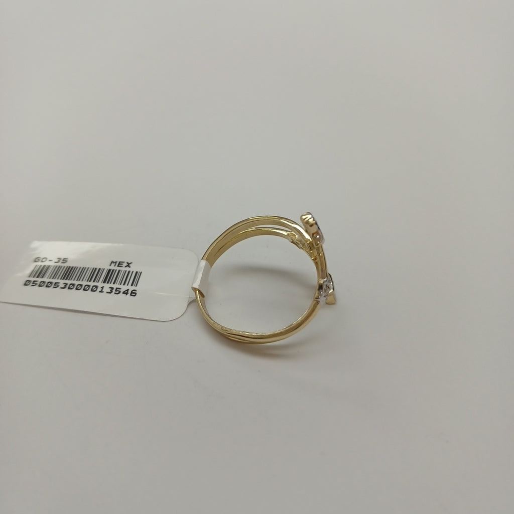 ANILLOS ANILLITO FIG ESTRELLA CON CIRCNIAS 10K TALLA 8 2.6 GR (NUEVO)