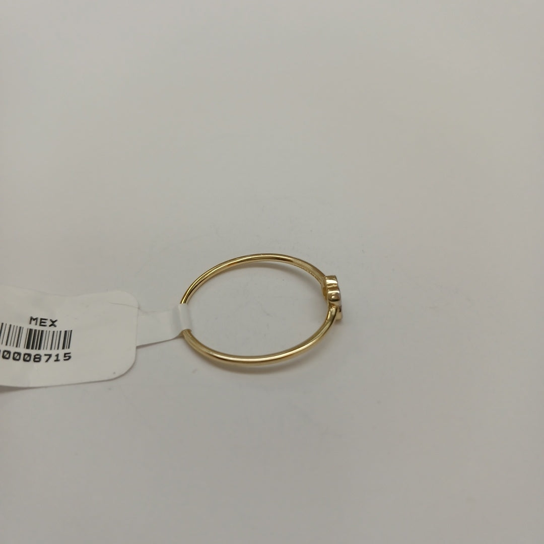 ANILLO ANILLITO MARIPOSA C CIRCONIAS 14K 9 TALLA 1.1 GR (NUEVO)
