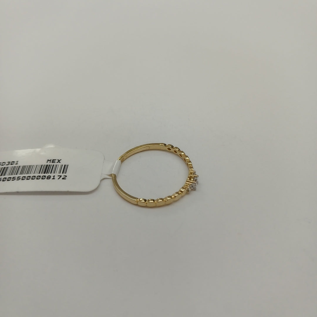 ANILLO ANILLITO C CIRCONIAS 14K 8 TALLA 1 GR (NUEVO)
