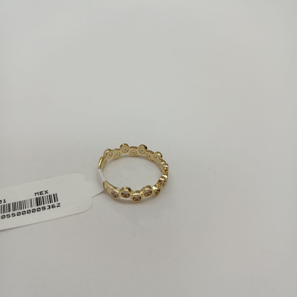 ANILLO ANILLITO C CIRCONIAS 14K 7.5 TALLA 2.3 GR (NUEVO)