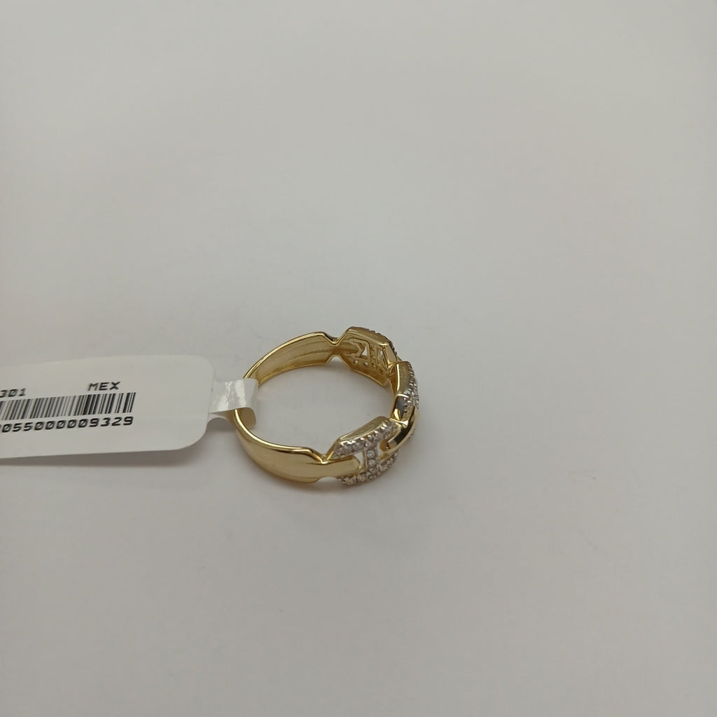 ANILLO ANILLITO C CIRCONIAS 14K 8 TALLA 2.7 GR (NUEVO)