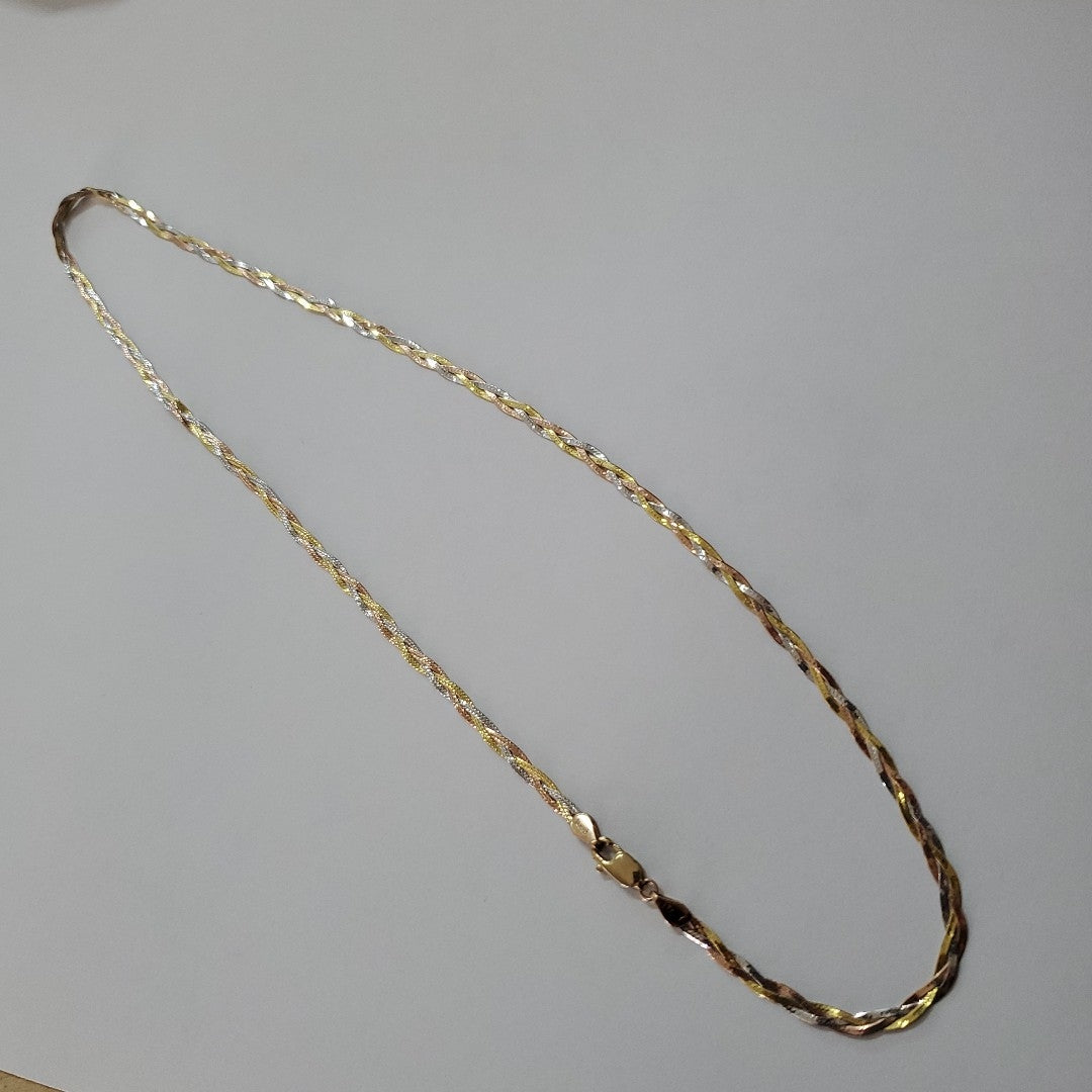 CADENA ORO COMBINADO 10 K 4,10 GRMS (SEMINUEVO)