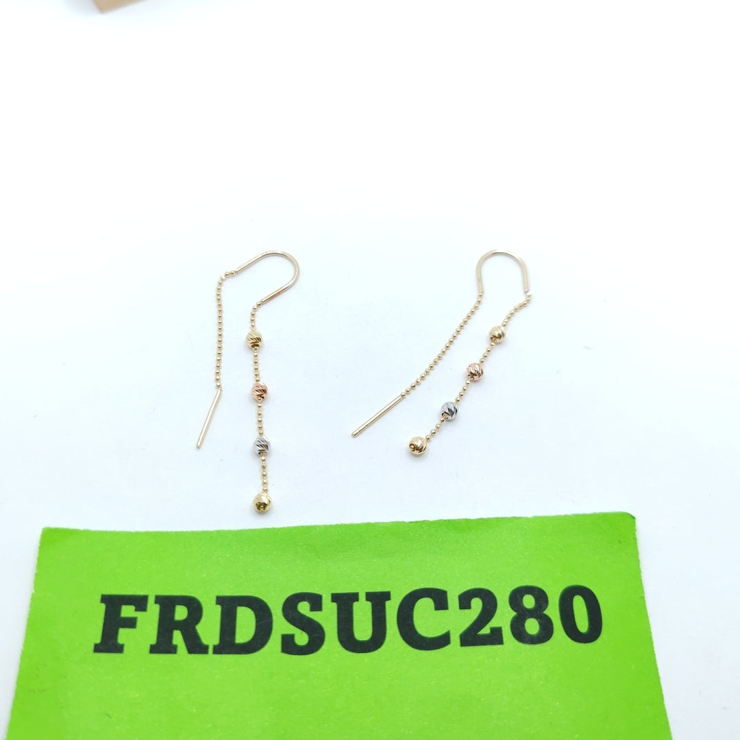 ARETES PAR ORO 14 K 1,50 GRMS (SEMINUEVO)