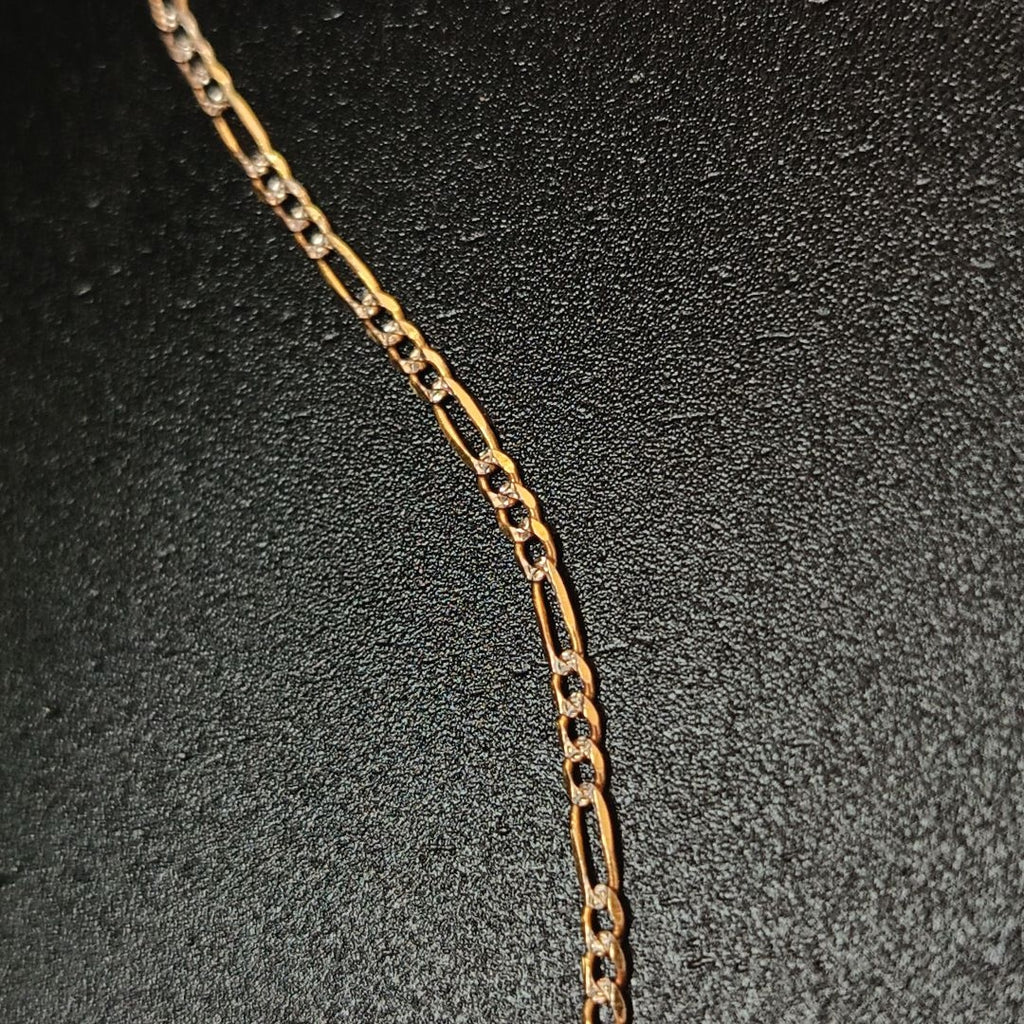 CADENA, MEDALLA RELIGIOSA ORO 10 K 3 GRMS (SEMINUEVO)