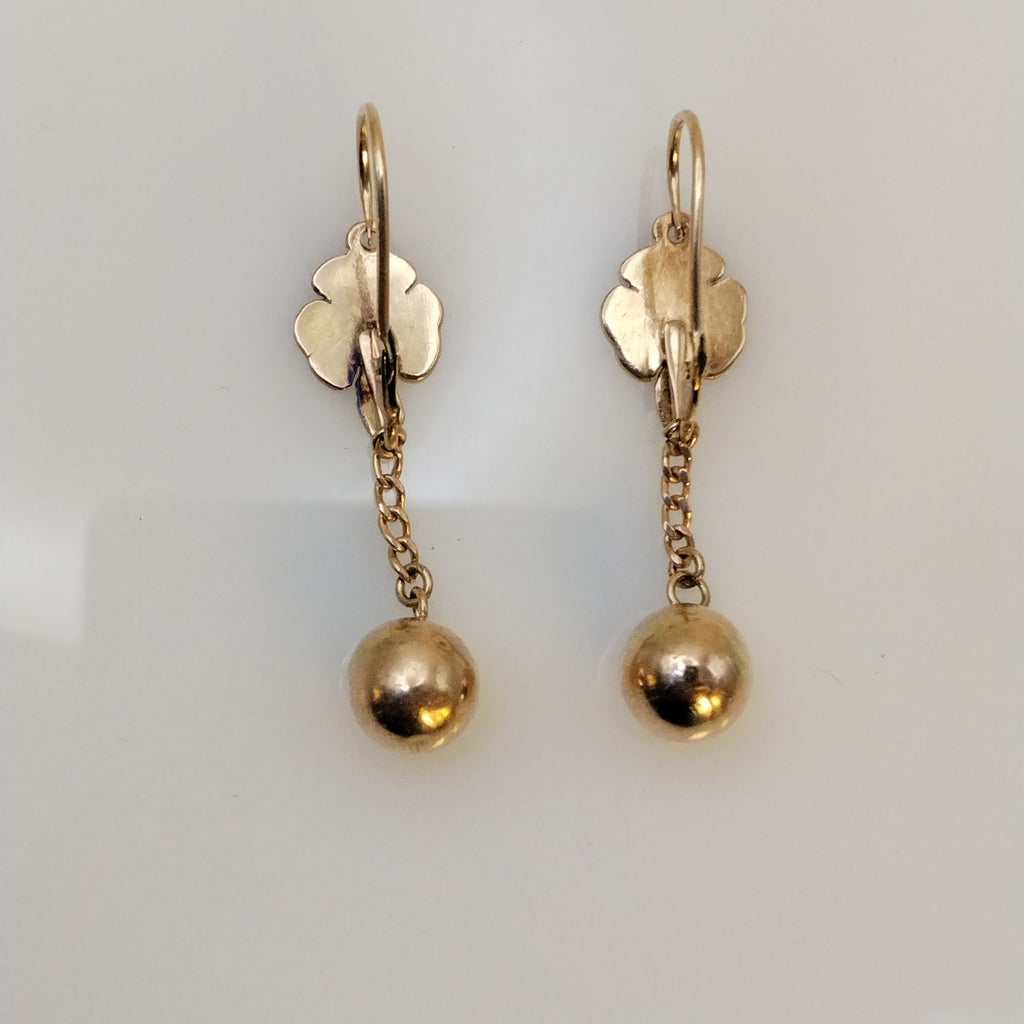 ARETES PAR ORO 8 K 3.2 GRMS (SEMINUEVO)