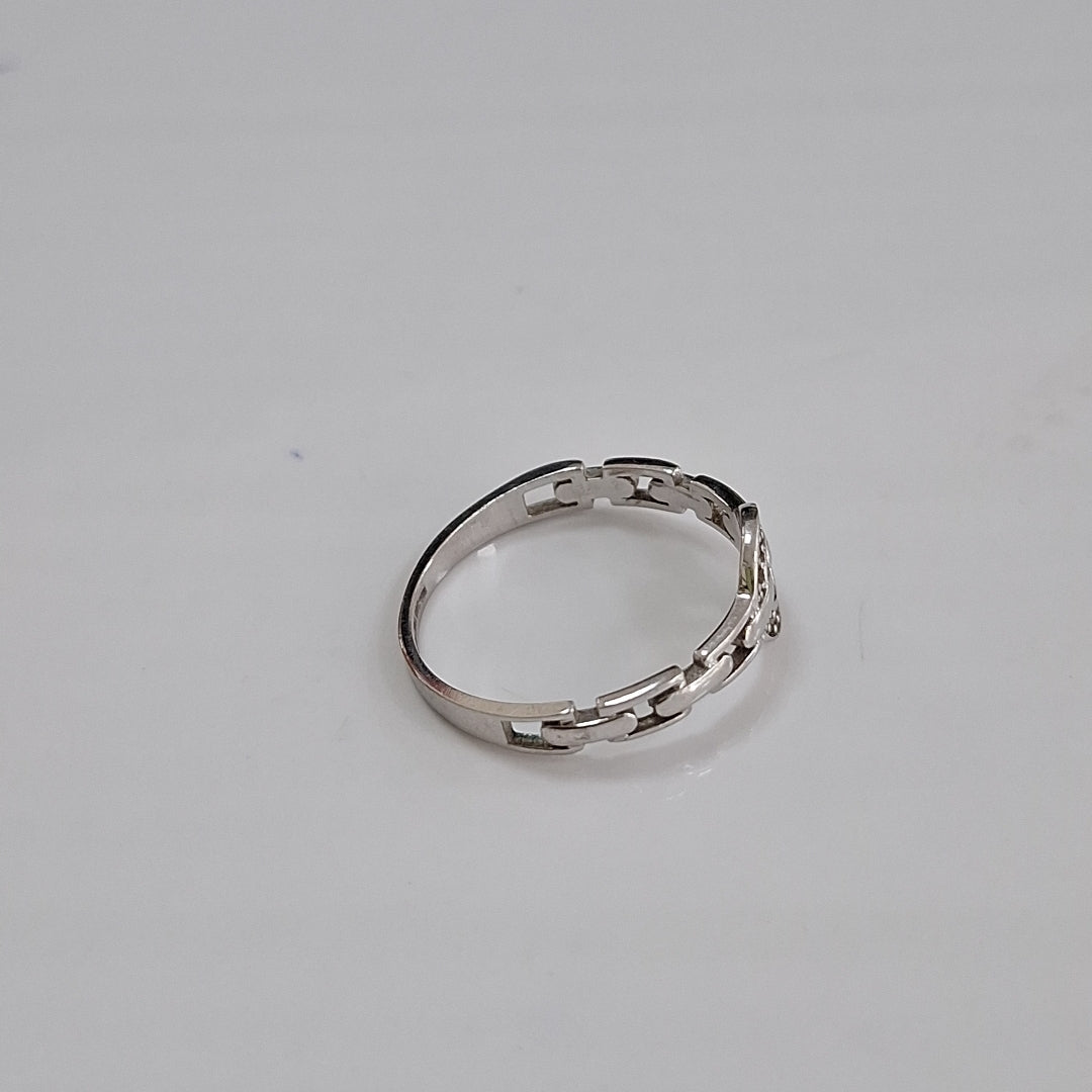ANILLITO ORO BLANCO 14 K 2 GRMS (SEMINUEVO)