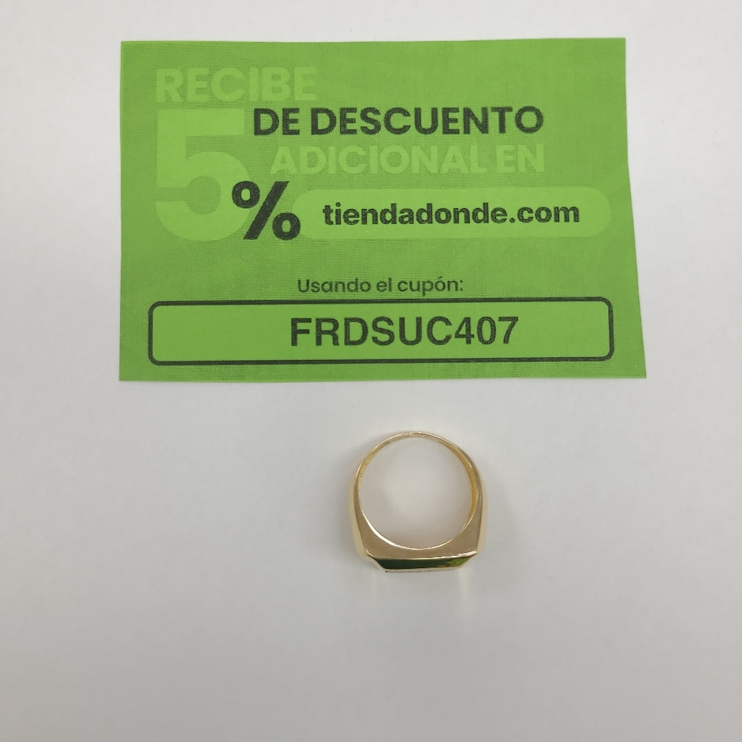 ANILLO C CIRCONIAS 14K 9.5 TALLA 5.9 GR (NUEVO)