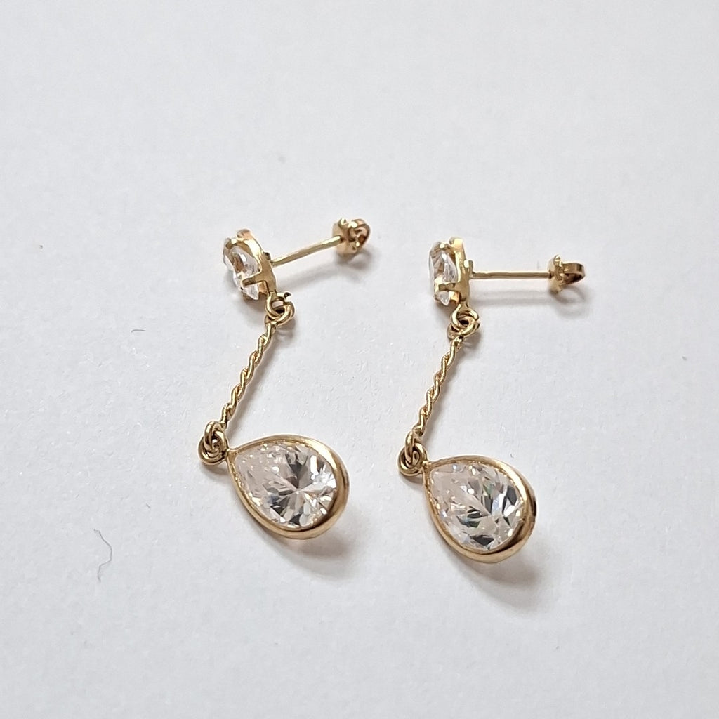 ARETES PAR ORO 8 K 2 GRMS (SEMINUEVO)