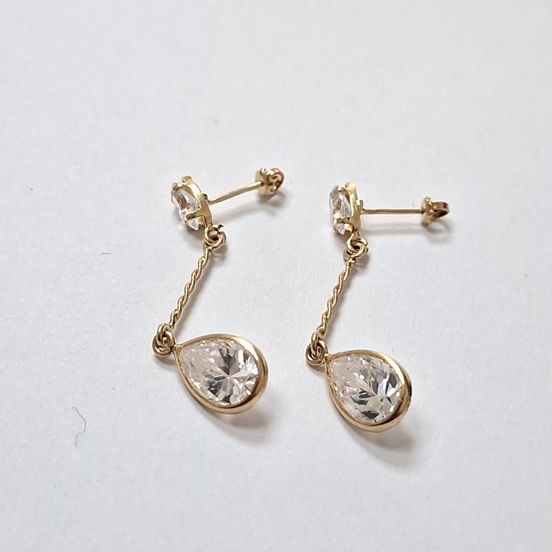 ARETES PAR ORO 8 K 2 GRMS (SEMINUEVO)