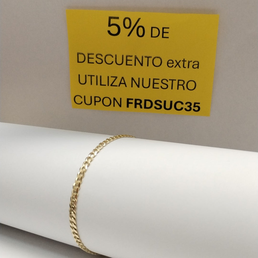 PULSERA BARBADA 14K 18 CM 3.3 GR (NUEVO)