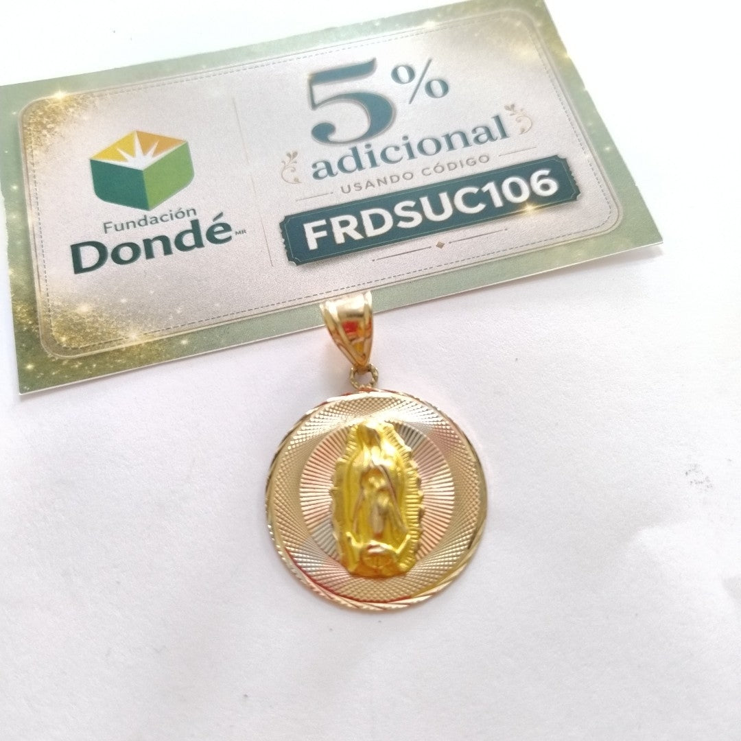 MEDALLA RELIGIOSA ORO 10 K 4.3 GRMS (SEMINUEVO)