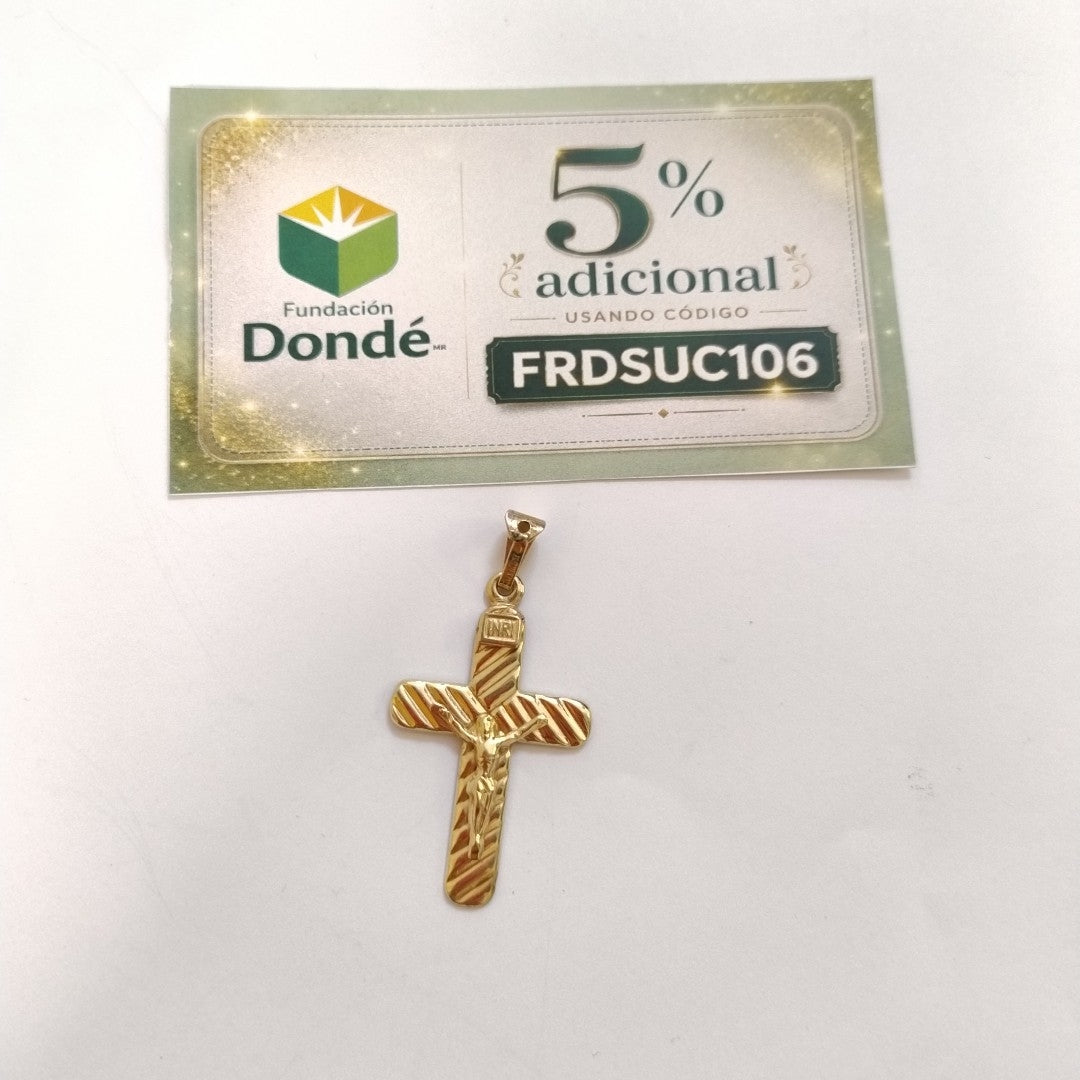 CRUCIFIJO ORO 10 K 2.3 GRMS (SEMINUEVO)