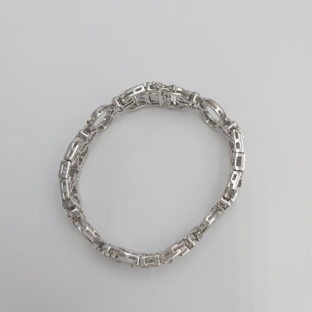 PULSERA ORO BLANCO 14 K 29,20 GRMS (SEMINUEVO)