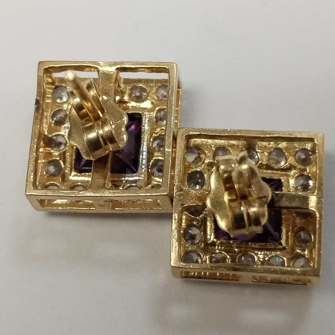 BROQUELES PAR ORO 14 K 3,20 GRMS (SEMINUEVO)