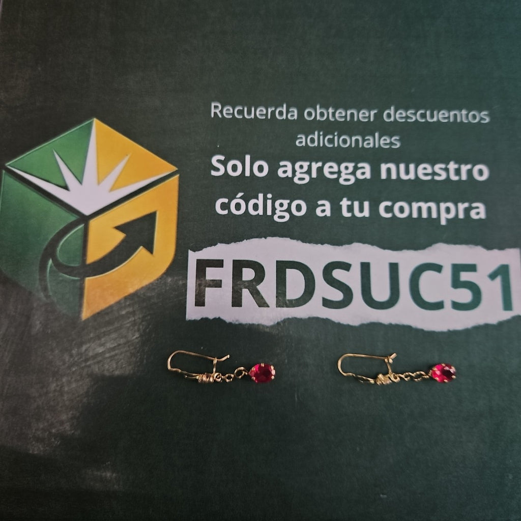ARETES PAR ORO 10 K 2,00 GRMS (SEMINUEVO)