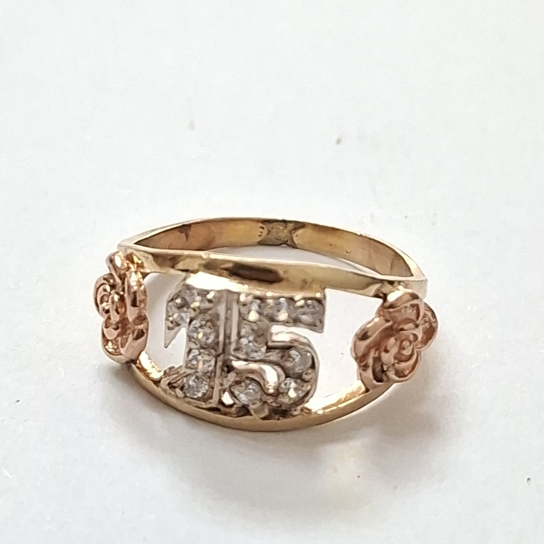 ANILLO ORO 10 K 2.5 GRMS (SEMINUEVO)