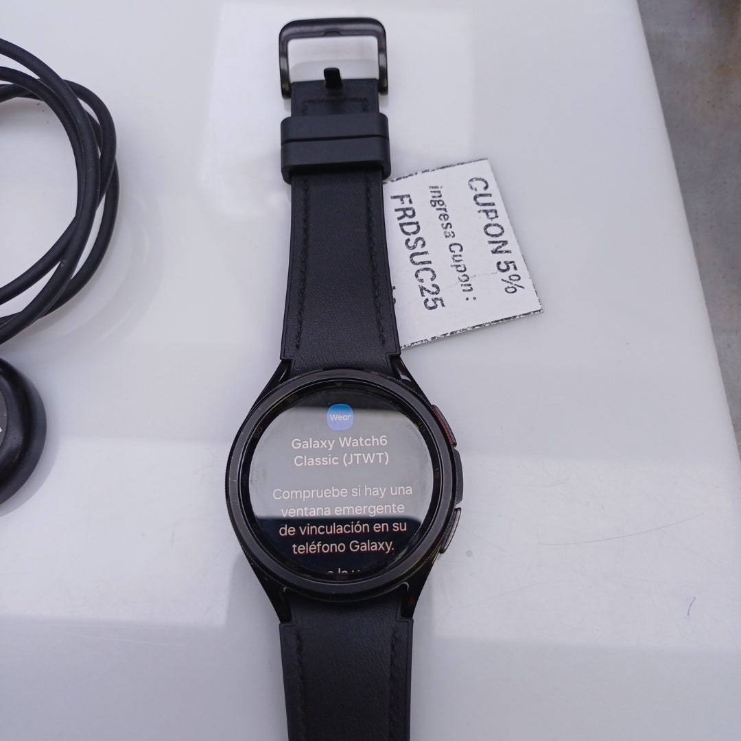SMARTWATCH SAMSUNG GALAXY WATCH 6 CLASSIC SM-R950 43 MM GPS (SEMINUEVO)