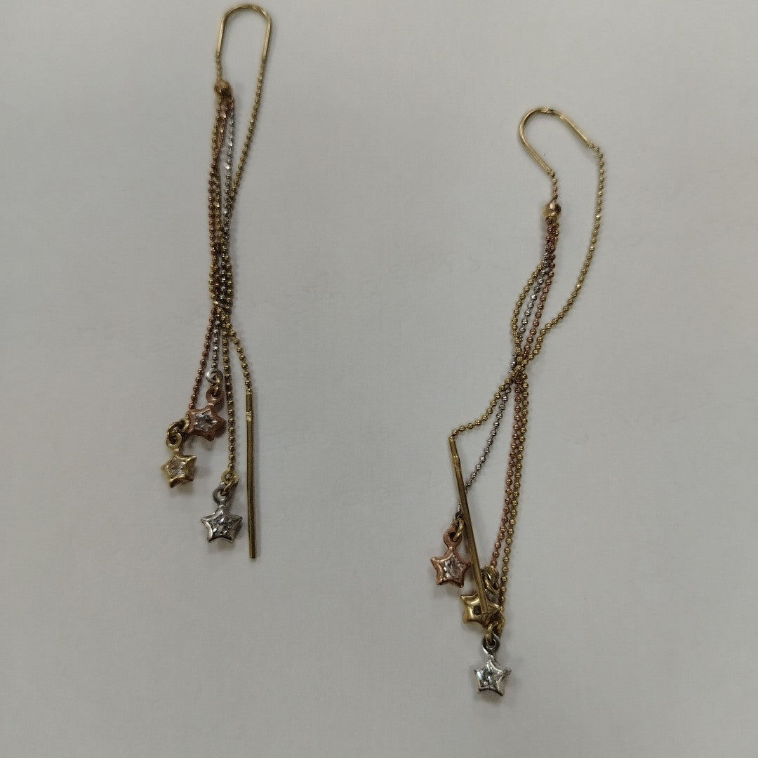ARETES PAR ORO 10 K 3.4 GRMS (SEMINUEVO)