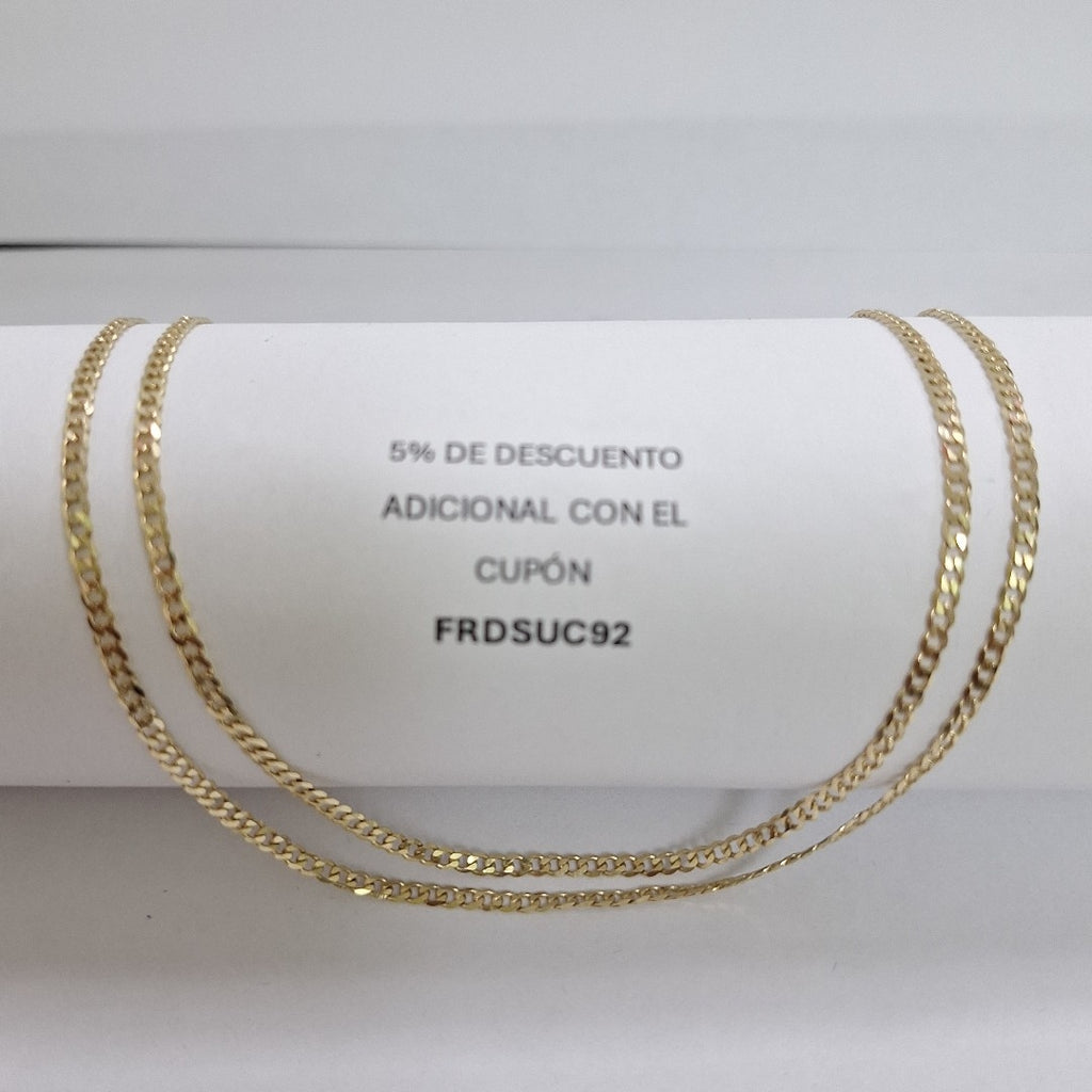 CADENA BARBADA 14K 55 CM 5.5 GR (NUEVO)