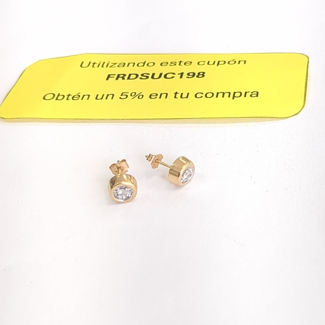 ARETES PAR ORO 14 K 2,20 GRMS (SEMINUEVO)