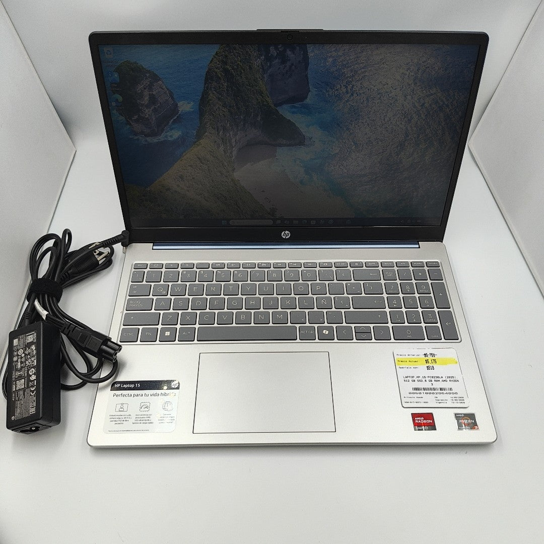 LAPTOP HP 15-FC0230LA (2025) 512 GB SSD 8 GB RAM (SEMINUEVO)