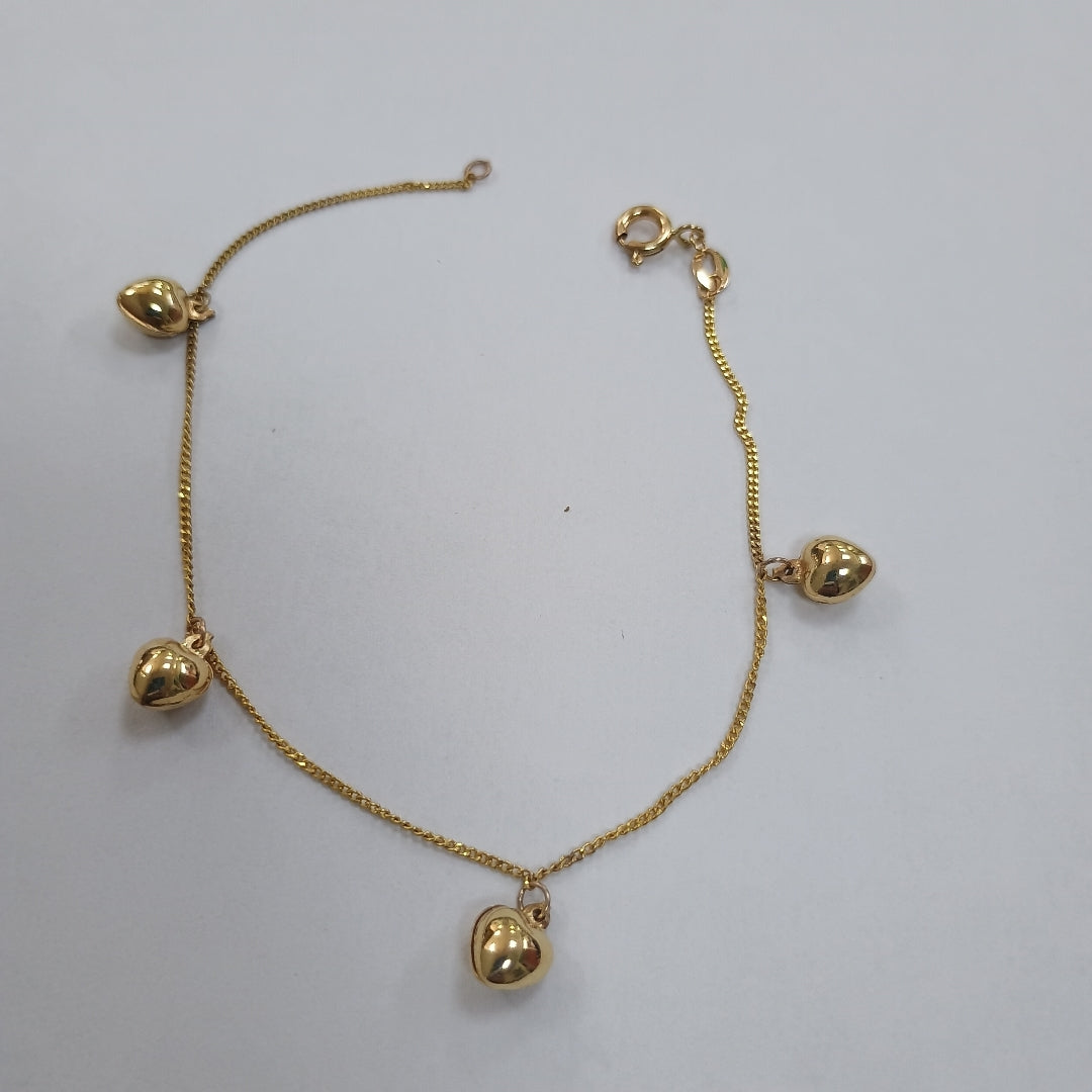 PULSERA ESPECIAL DIJES 10K 18 CM 1.7 GR (NUEVO)
