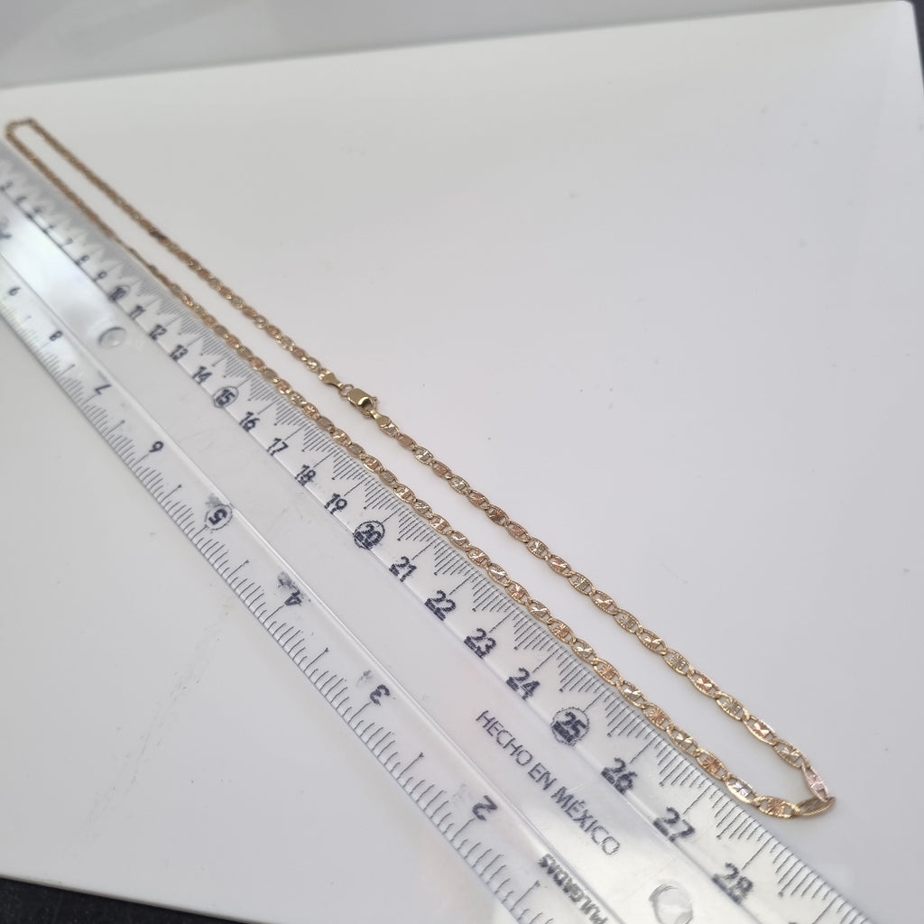 CADENA ORO, ORO COMBINADO 10 K 4 GRMS (SEMINUEVO)