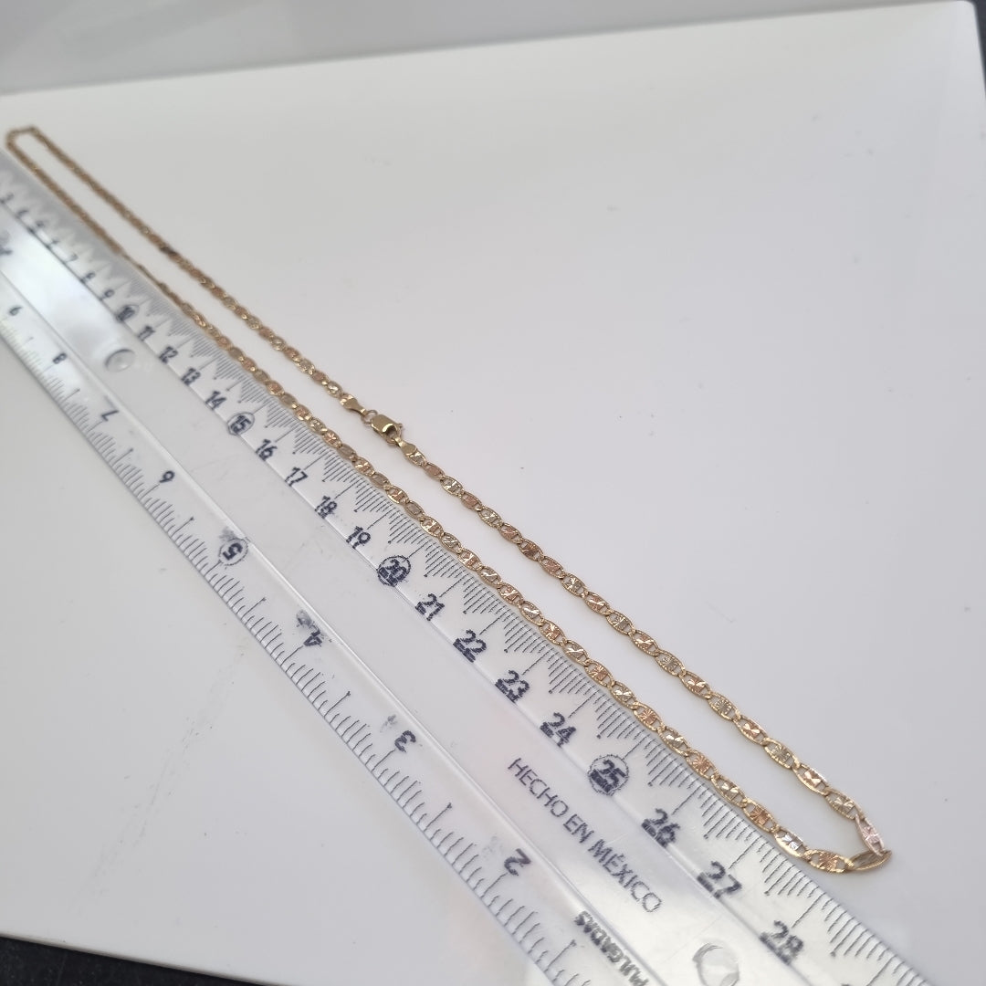 CADENA ORO, ORO COMBINADO 10 K 4 GRMS (SEMINUEVO)