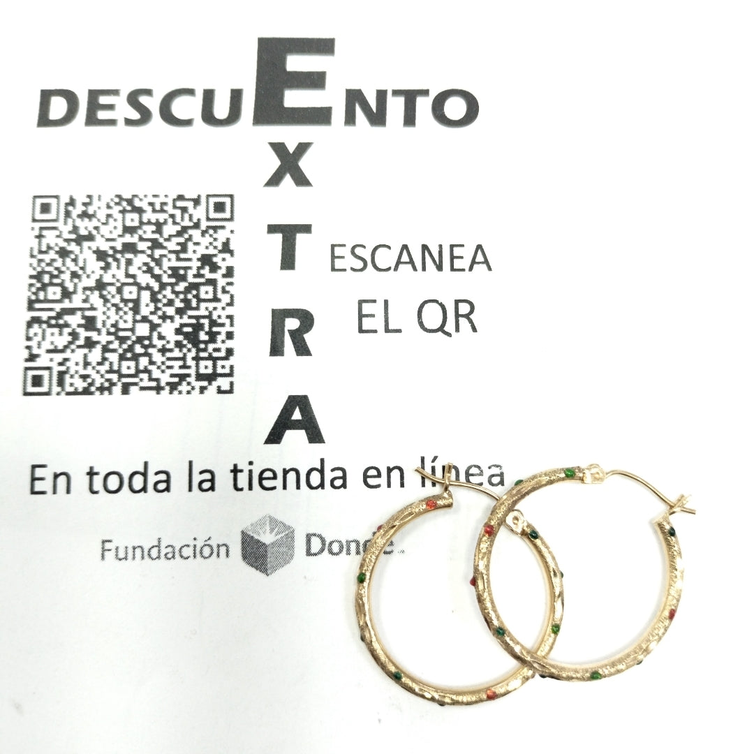 ARRACADAS PAR ORO 10 K 2.3 GRMS (SEMINUEVO)