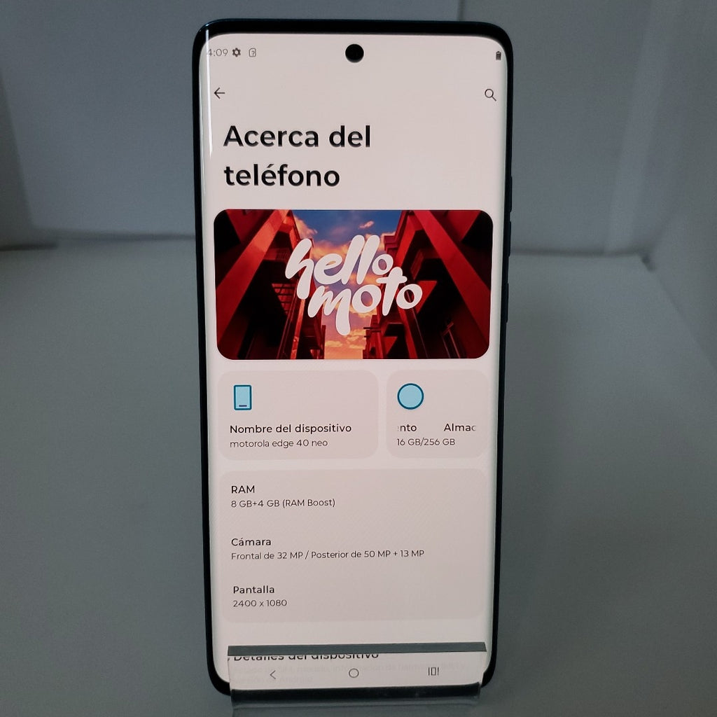 CELULAR MOTOROLA EDGE 40 NEO XT2307-1 (2023) 256 GB 8 GB RAM (SEMINUEVO)