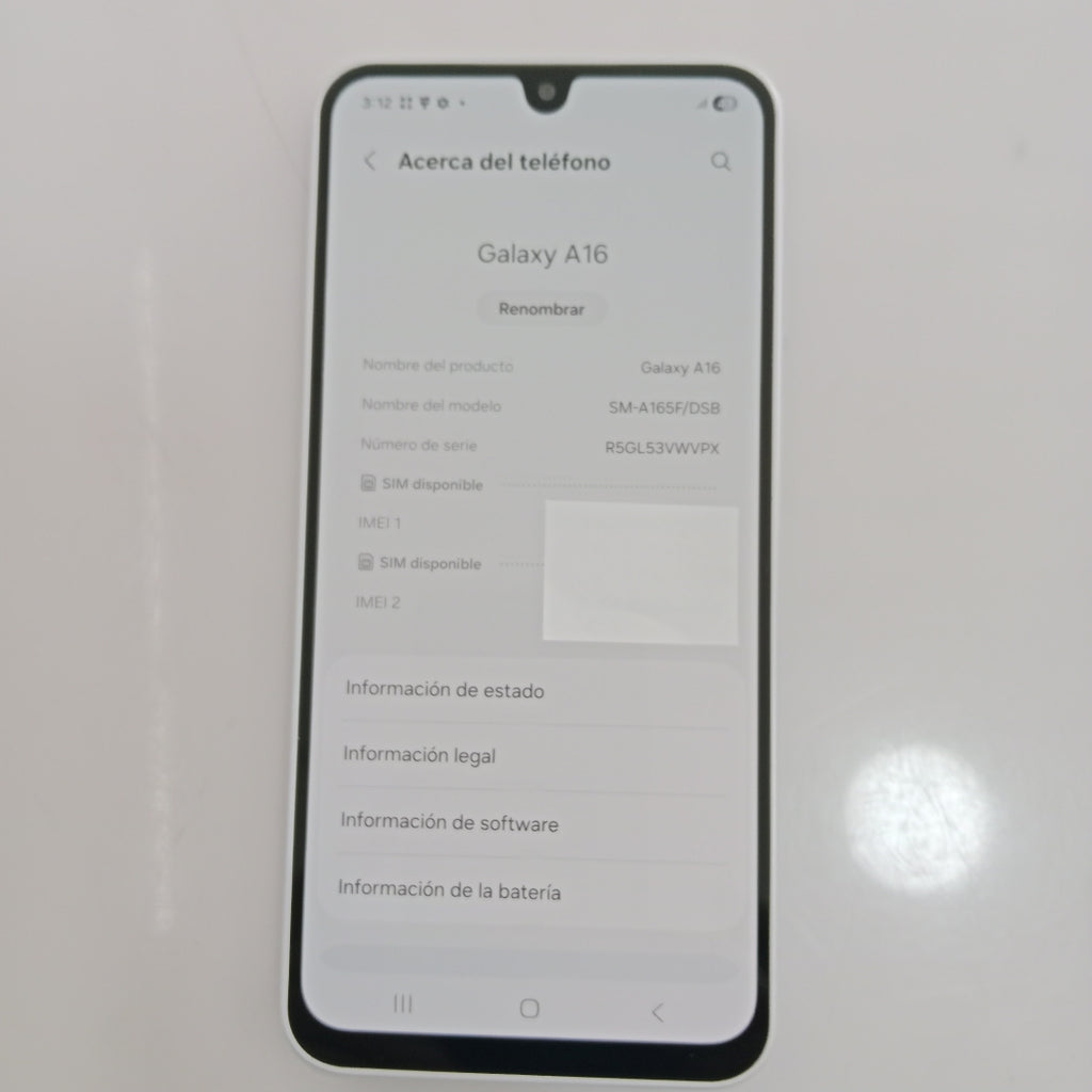 CELULAR SAMSUNG GALAXY A16 SM-A165F/DS (2024) 128 GB 4 GB RAM (SEMINUEVO)
