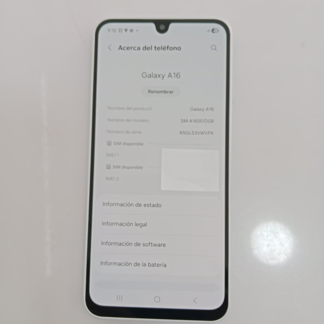 CELULAR SAMSUNG GALAXY A16 SM-A165F/DS (2024) 128 GB 4 GB RAM (SEMINUEVO)