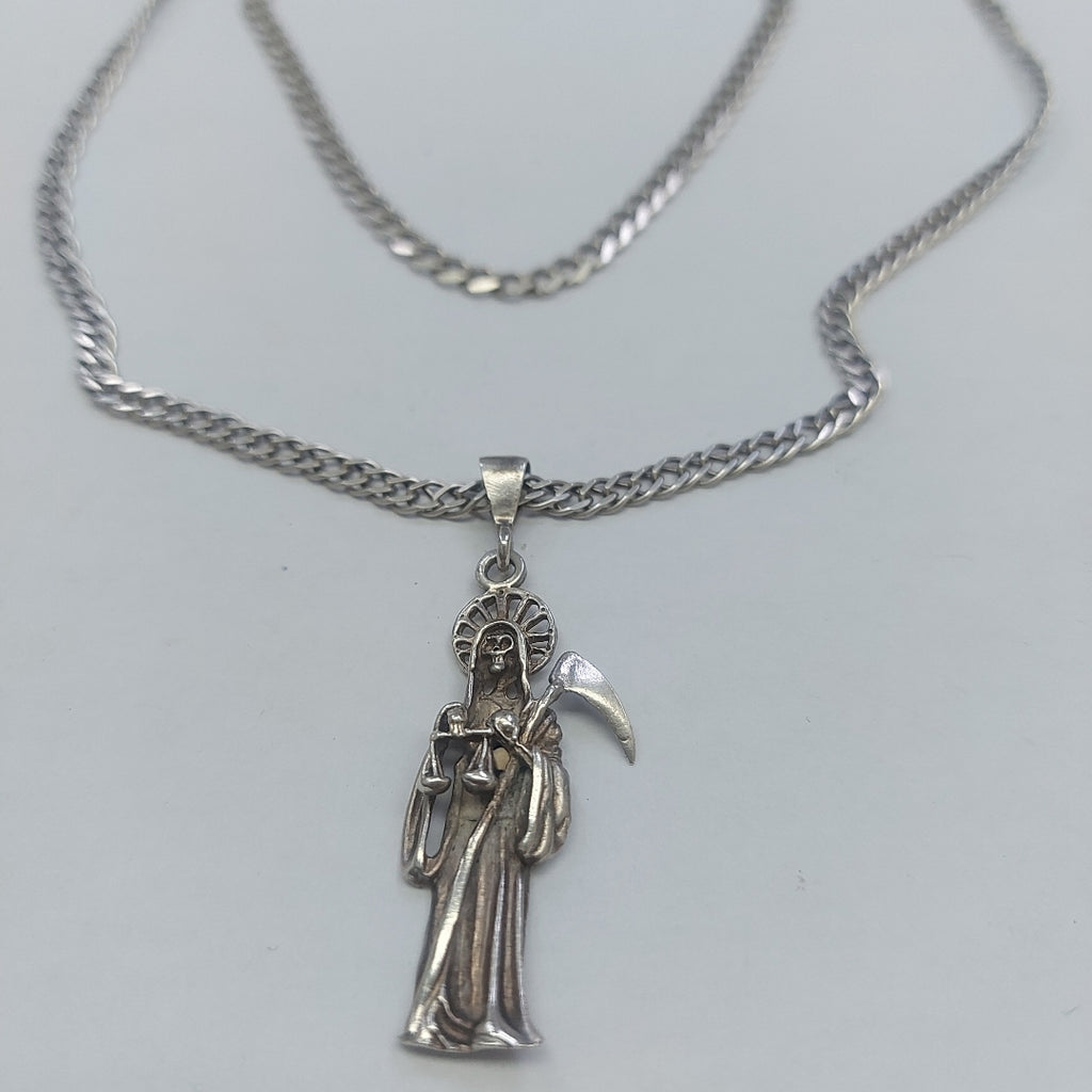 CADENA, DIJE, PULSERA PLATA 17.9 GRMS (SEMINUEVO)