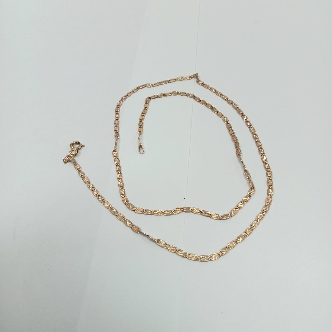 CADENA ORO COMBINADO 14 K 4.1 GRMS (SEMINUEVO)