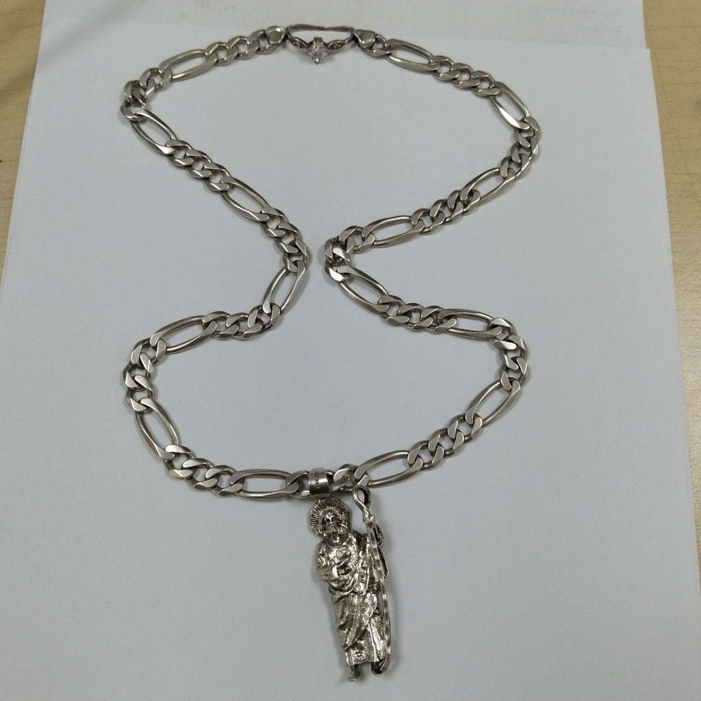 CADENA, DIJE PLATA 85.6 GRMS (SEMINUEVO)