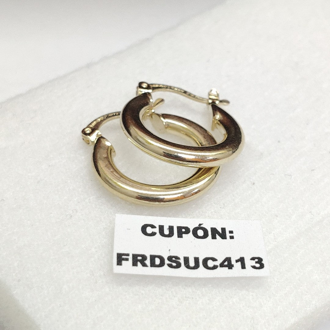 ARETES ARRACADAS 14K 1.6 GR (NUEVO)