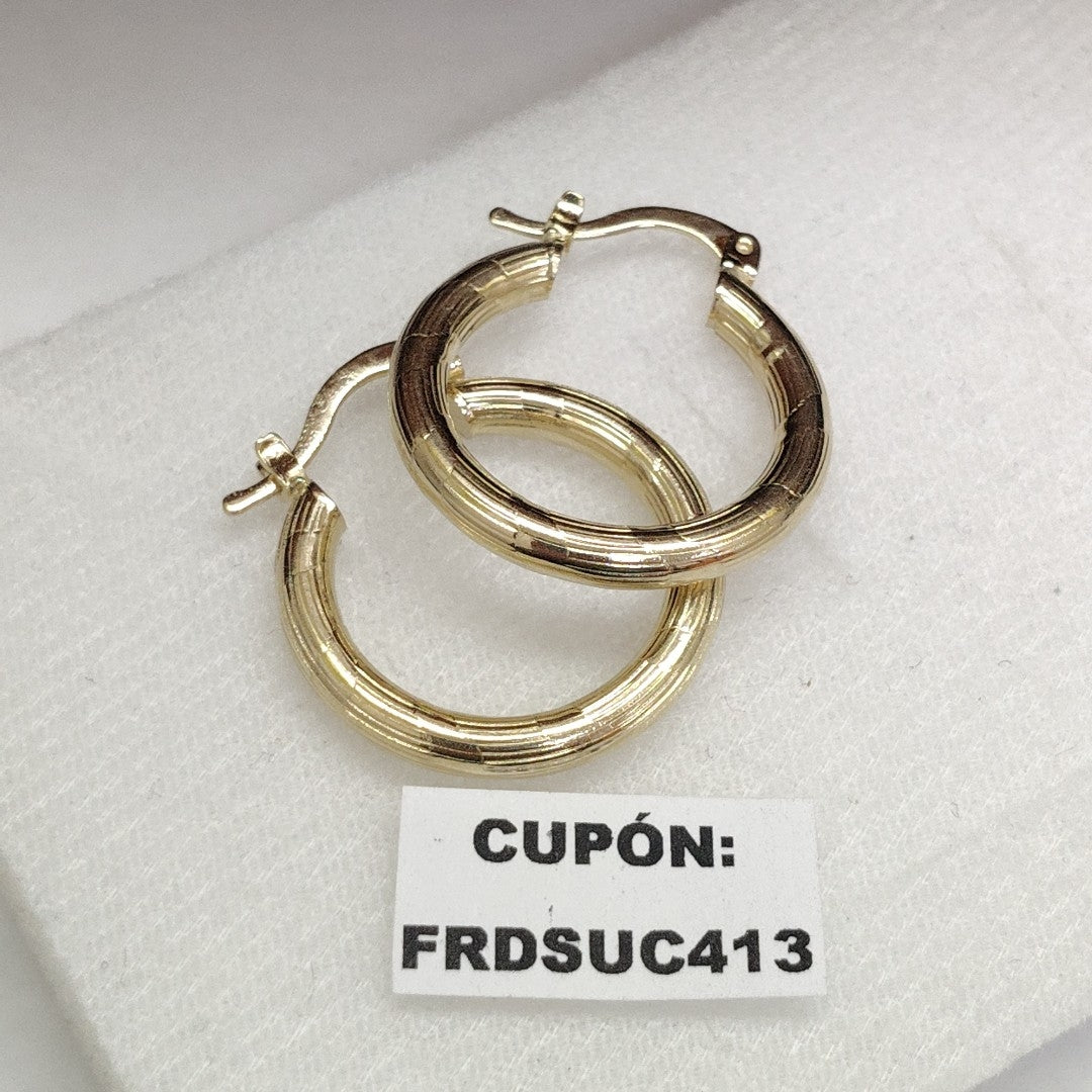 ARETES ARRACADAS 14K 2.7 GR (NUEVO)