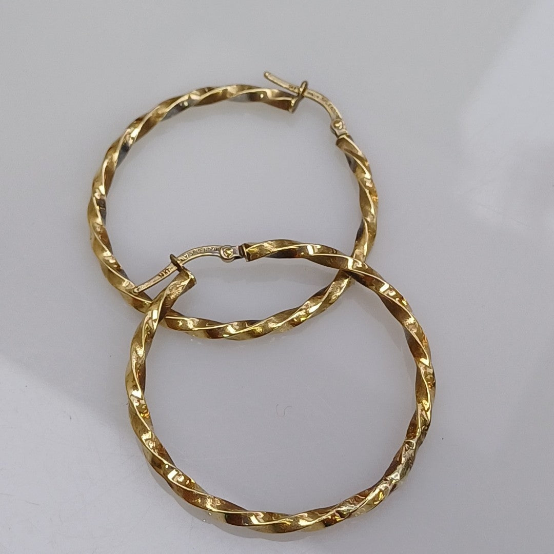 ARRACADAS PAR ORO 14 K 2,10 GRMS (SEMINUEVO)
