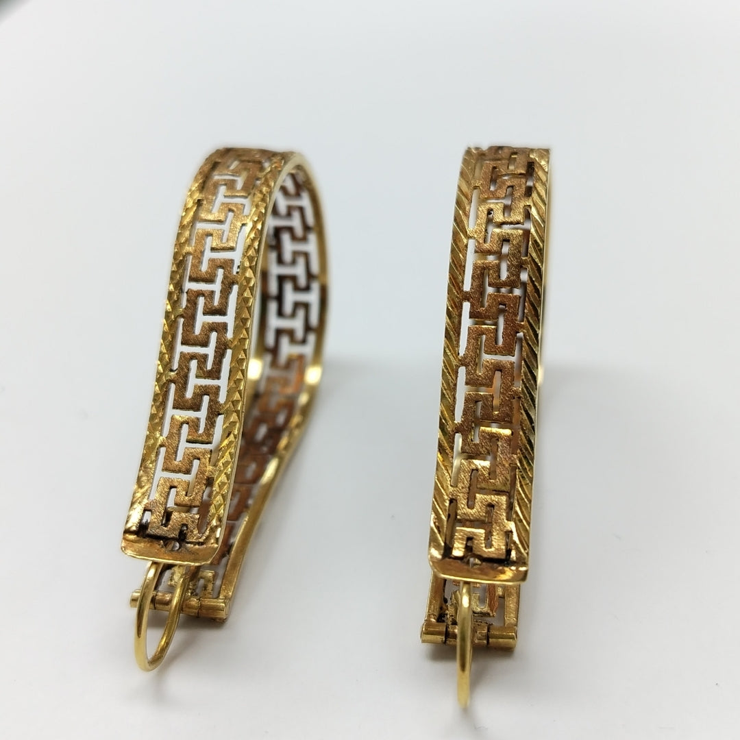 ARRACADAS PAR ORO 18 K 15.1 GRMS (SEMINUEVO)