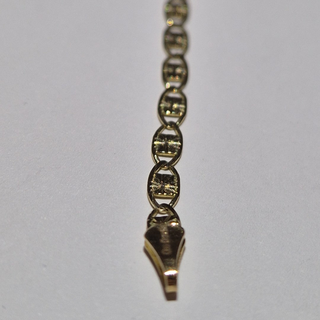 PULSERAS GUCHI ORO 14K 18 CM 2.8 GR (NUEVO)
