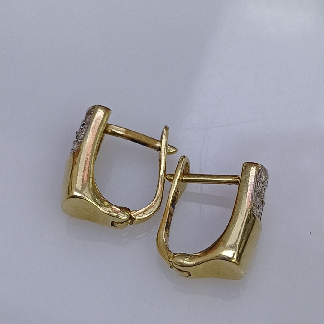 ARETES PAR ORO 14 K 3,00 GRMS (SEMINUEVO)